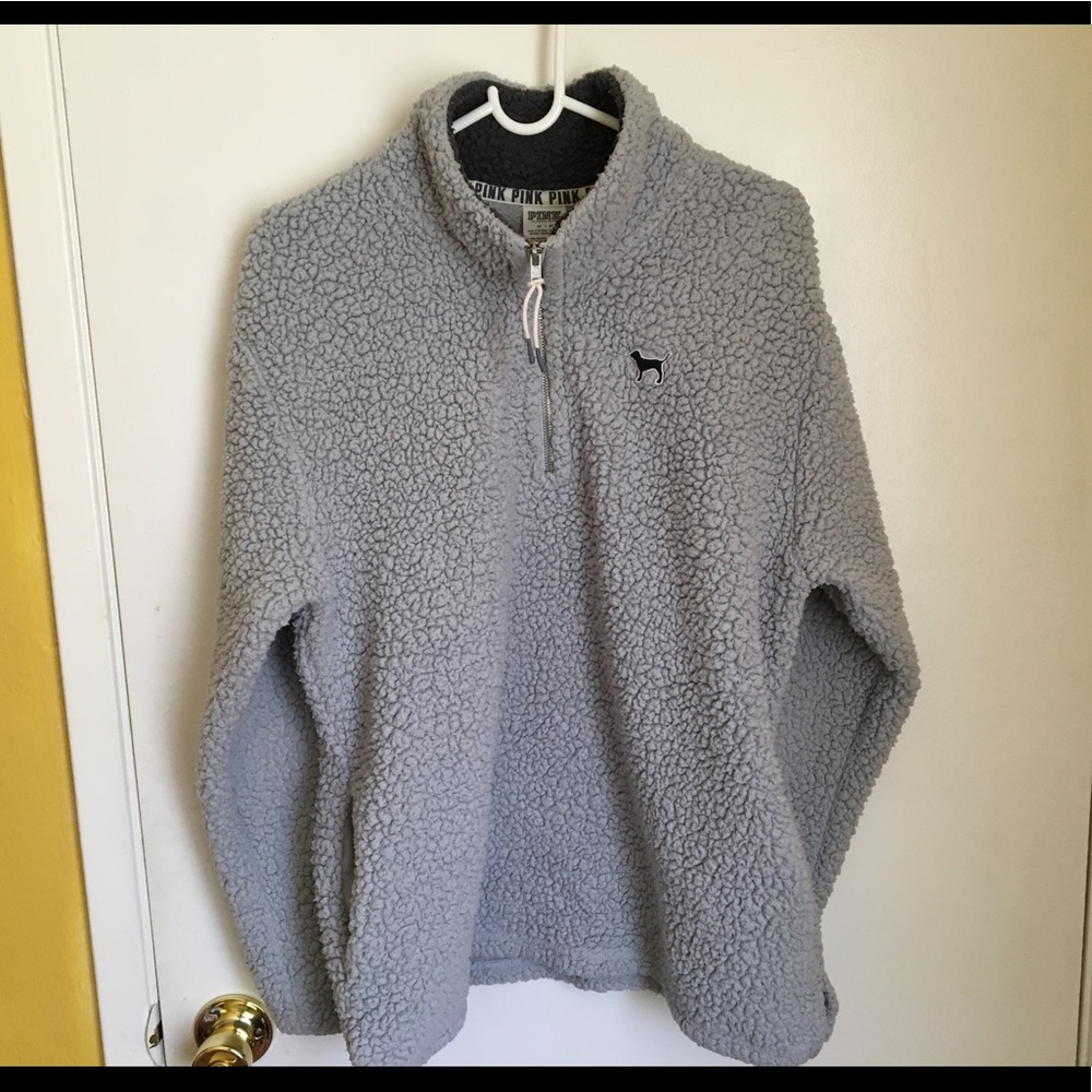 Victoria's Secret Sherpa 3/4 Zip Up Jacket